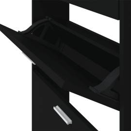 Pantofar, negru, 59x17x108 cm, lemn compozit, 8 image