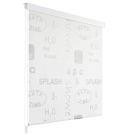 Roletă perdea de duș 100x240 cm imprimeu splash