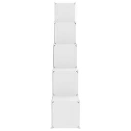 Dulap de depozitare cub pentru copii, 15 cuburi, alb, pp, 4 image