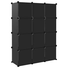 Organizator cub de depozitare, 12 cuburi, negru, pp, 5 image