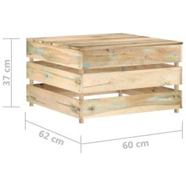 Masă de grădină din paleți, lemn de pin tratat, 5 image