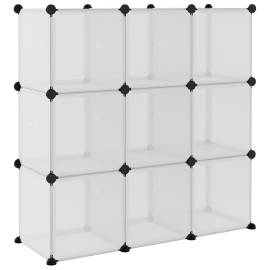 Organizator cub de depozitare cu uși, 9 cuburi, transparent pp, 6 image