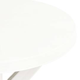 Masă de bistro, alb, Ø70 cm, plastic, 4 image