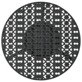 Masă de bistro, negru, 40 x 70 cm, metal, 2 image