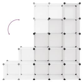 Organizator cub de depozitare, 15 cuburi, transparent, pp, 6 image