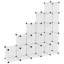 Organizator cub de depozitare, 15 cuburi, transparent, pp, 2 image