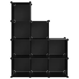 Organizator cub de depozitare, 9 cuburi, negru, pp, 3 image