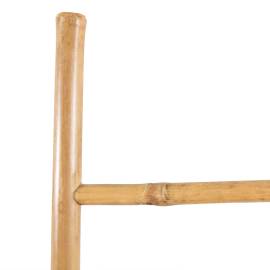 Scară pentru prosoape cu 5 trepte, bambus, 150 cm, 3 image