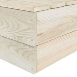 Canapea colțar modulară din paleți, lemn de molid tratat, 5 image