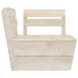 Canapea colțar modulară din paleți, lemn de molid tratat, 2 image