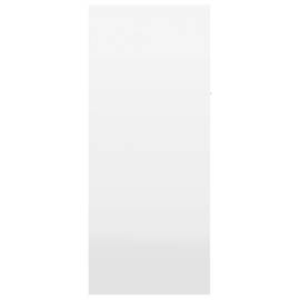 Pantofar, alb extralucios, 60x35x84 cm, pal, 8 image