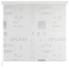 Roletă perdea de duș 140x240 cm imprimeu splash, 2 image