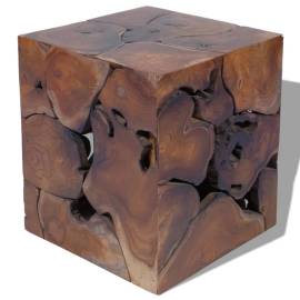 Taburete/măsuță de cafea din lemn de tec masiv, 5 image