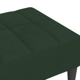 Taburet, verde închis, 78x56x32 cm, catifea, 5 image