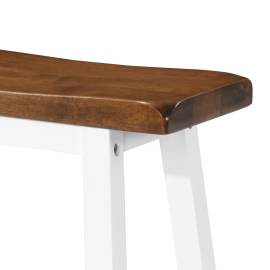 Set masă și scaune de bar, 5 piese, lemn masiv, 10 image