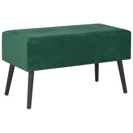 Banchetă cu sertare, verde, 80 cm, catifea, 4 image