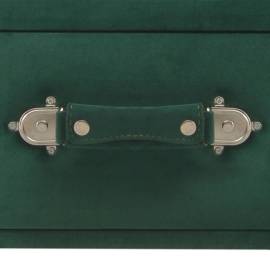 Banchetă cu sertare, verde, 80 cm, catifea, 7 image
