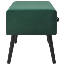 Banchetă cu sertare, verde, 80 cm, catifea, 5 image