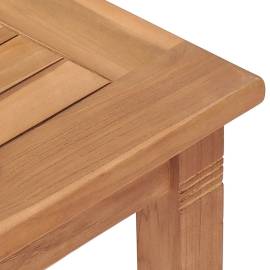 Set de masă pentru grădină cu perne, 5 piese, lemn masiv de tec, 7 image