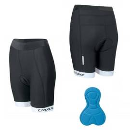 Pantaloni scurți cu bazon Force Kid 128-140 cm negru/alb