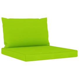 Canapea de grădină cu 3 locuri, perne verde aprins, 6 image