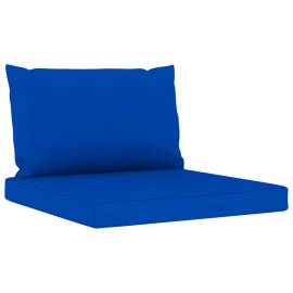 Canapea de grădină cu 3 locuri, cu perne albastre, 6 image