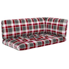 Canapea din paleți cu 2 locuri, cu perne, lemn pin tratat, 3 image