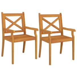 Set mobilier de grădină, 3 piese, lemn masiv de acacia, 7 image