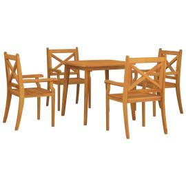 Set mobilier de grădină, 5 piese, lemn masiv de acacia, 3 image