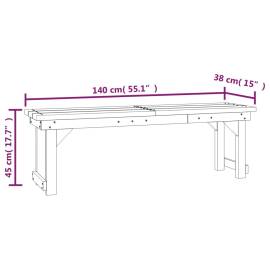 Set mobilier de grădină, 3 piese, lemn de pin tratat, 10 image