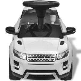 Mașină pentru copii land rover 348, de condus, cu muzică, alb, 2 image