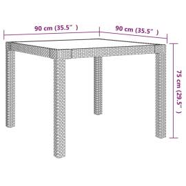 Set mobilier de exterior cu perne, 3 piese, gri, poliratan, 11 image