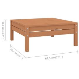 Set mobilier de grădină, 10 piese, maro miere, lemn masiv pin, 8 image