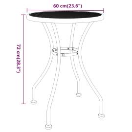 Set mobilier grădină, 5 piese, antracit, plasă metalică extinsă, 10 image