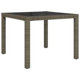 Set mobilier de exterior cu perne, 5 piese, gri, poliratan, 8 image