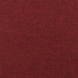 Taburet, roșu vin, 60x60x39 cm, material textil, 5 image