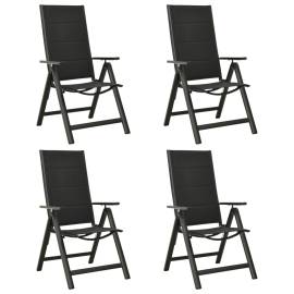 Set mobilier de grădină, 5 piese, antracit, aluminiu, 6 image