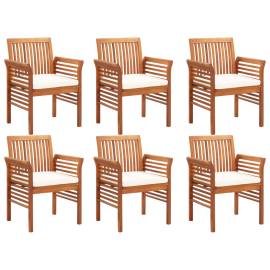 Set mobilier de exterior cu perne 7 piese lemn masiv de acacia, 4 image