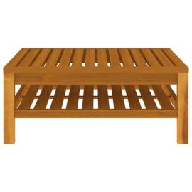 Set mobilier grădină cu perne crem, 6 piese, lemn masiv acacia, 4 image