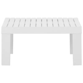 Set mobilier de grădină cu perne, 2 piese, alb, plastic, 8 image