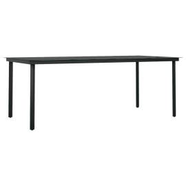 Set mobilier de grădină cu perne, 7 piese, negru, 4 image