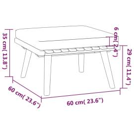 Set mobilier de grădină cu perne, 6 piese, lemn masiv acacia, 11 image