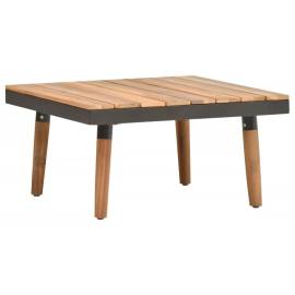 Set mobilier de grădină cu perne, 4 piese, lemn masiv de acacia, 3 image