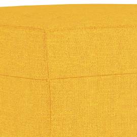 Taburet, galben deschis, 70x55x41 cm, material textil, 5 image