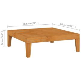 Set mobilier grădină cu perne, 5 piese, lemn masiv acacia, 9 image