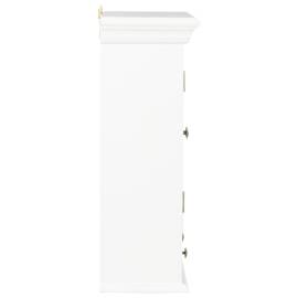 Dulap de perete, alb,  49 x 22 x 59 cm, lemn masiv, 5 image