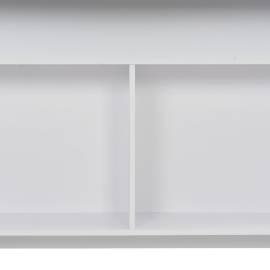 Masă de bar cu 2 blaturi, alb, 130x40x120 cm, 10 image