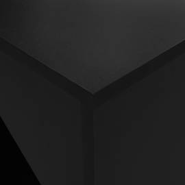 Masă de bar cu dulap, negru, 115 x 59 x 200 cm, 2 image