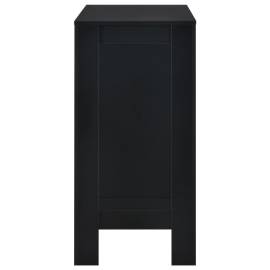 Masă de bar cu raft, negru, 110 x 50 x 103 cm, 5 image