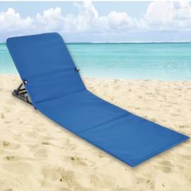 Hi scaun pliabil saltea de plajă, albastru, pvc, 2 image